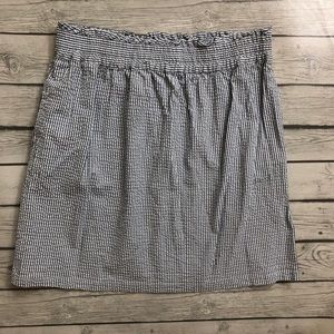 Paper bag seersucker skirt with pockets size XL